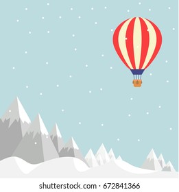 Balloon on sky background 