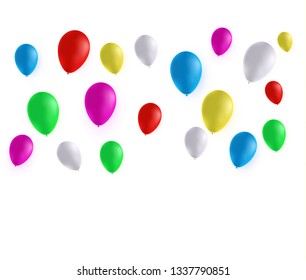 Balloon on a transparent background. Festive rubber ball filled with helium.