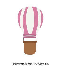 Balloon on white background for web design. Vector isolated image for use in clipart or travel design