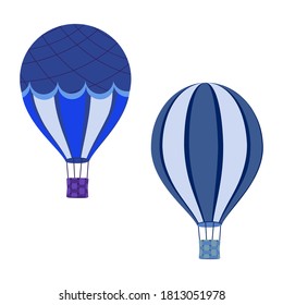 A balloon on a white isolated background. Template for postcard, album, festive design. Vector illustration.