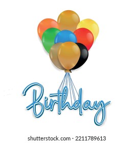 balloon ornament for decoration vector eps