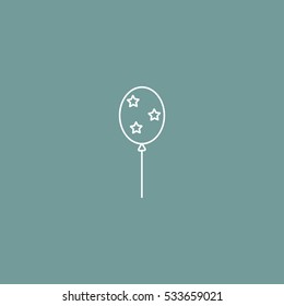 balloon outline icon vector, can be used for web and mobile design