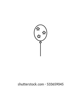 balloon outline icon vector, can be used for web and mobile design