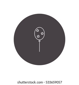 balloon outline icon vector, can be used for web and mobile design