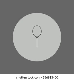 balloon outline icon vector, can be used for web and mobile design