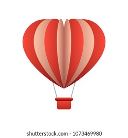 balloon paper on white background. vector illustration eps10