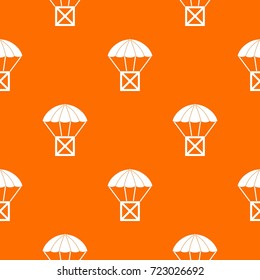 Balloon pattern repeat seamless in orange color for any design. Vector geometric illustration