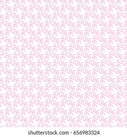 Balloon pattern. Seamless for a holiday or birthday, wending. Kawaii. Doodling. Vector illustration