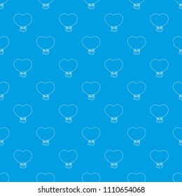 Balloon pattern vector seamless blue repeat for any use