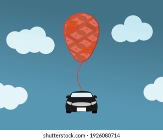 Pago en globo por vector de préstamo de automóviles