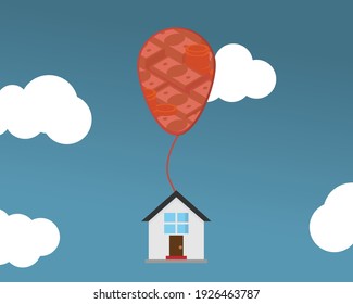 A Balloon Payment For House Loan Vector