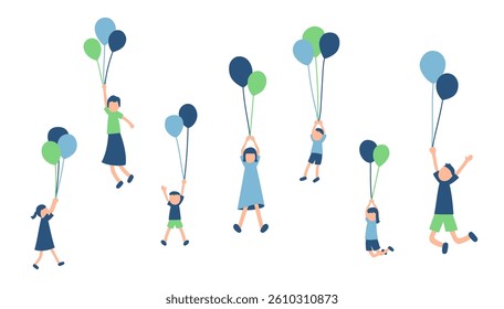 balloon, people, summer, holiday, family, friends