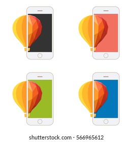 balloon and phone