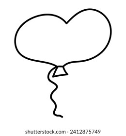 balloon pink heart valentines day date celebration birthday  icon element line