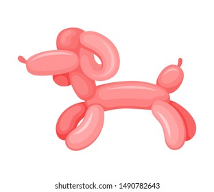 Balloon poodle. Vector illustration on a white background.