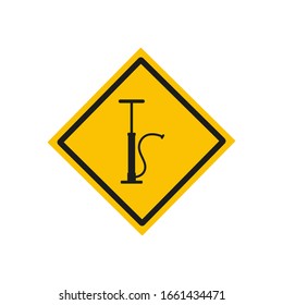 balloon pump vector icon on white background