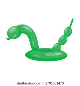 Balloon rattlesnake vector icon.Cartoon vector icon isolated on white background balloon rattlesnake.