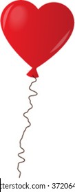 balloon red heart