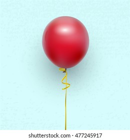 balloon with a ribbon
