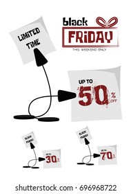 Balloon Sale poster of black friday