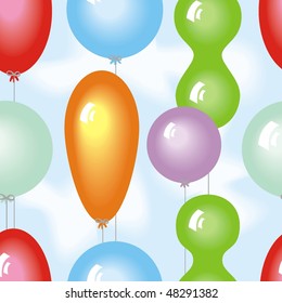 Balloon seamless background