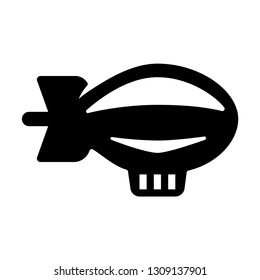 Balloon ship icon.