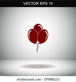 Balloon sign icon. 