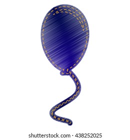 Balloon sign illustration