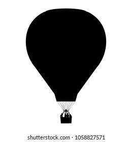 Balloon silhouette vector