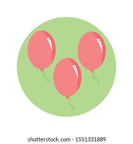 Balloon simple illustration clip art vector