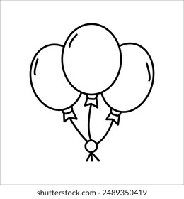 balloon simple vector icon design