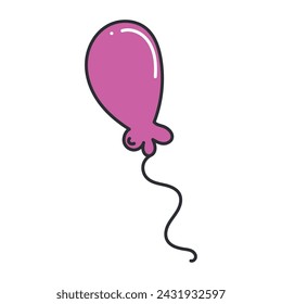 Icono de dibujo de globo Dibujo a mano Ilustración vectorial