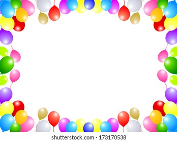 Balloon sky background