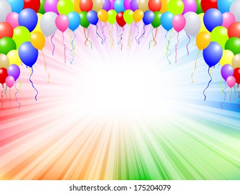 Balloon sky background