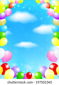  Balloon sky background