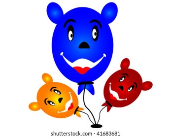 balloon with smiley face
