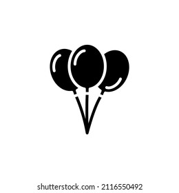 Balloon Solid Icon Design Concept. Suitable for Any Purposes