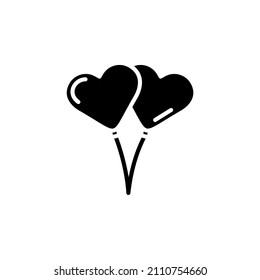 Balloon Solid Vector Icon Design Concept, Suitable For Any Purposes.