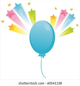 balloon with star splash