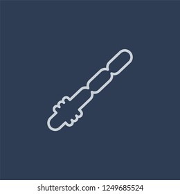 Balloon sword icon. Balloon sword linear design concept from Circus collection. Simple element vector illustration on dark blue background.
