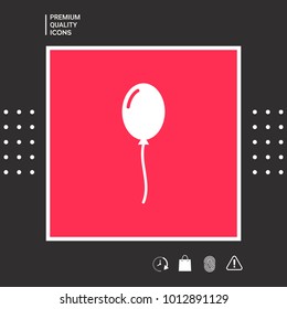 Balloon symbol icon