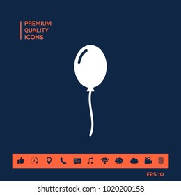 Balloon symbol icon