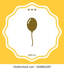 Balloon symbol icon