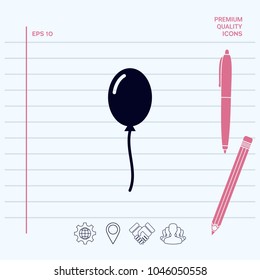 Balloon symbol icon