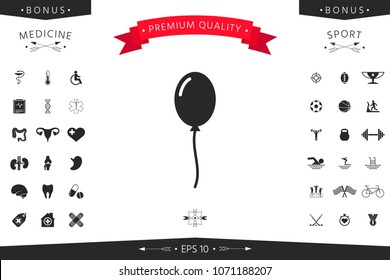 Balloon symbol icon