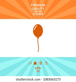 Balloon symbol icon
