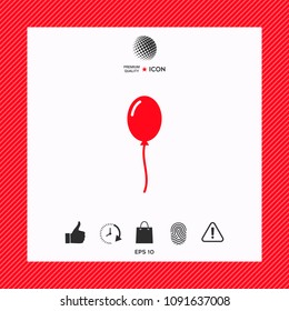 Balloon symbol icon
