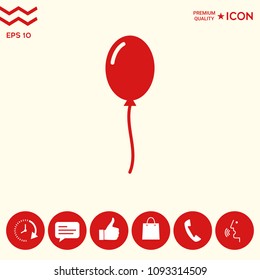 Balloon symbol icon
