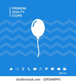 Balloon symbol icon