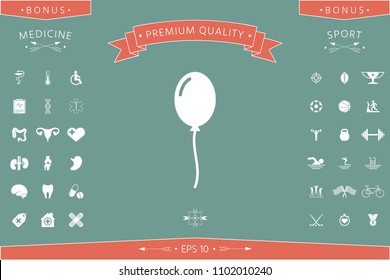 Balloon symbol icon